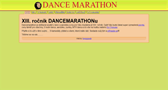 Desktop Screenshot of dancemarathon.tsfreedance.cz